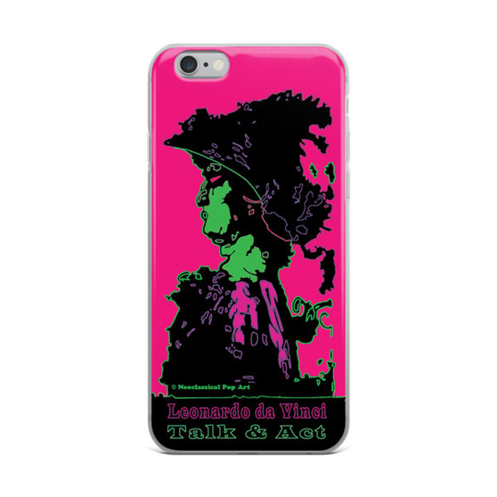 Leonardo da vinci Sweet pink and green iphone case