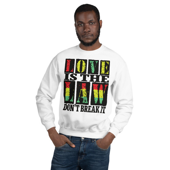 Buy Rastafari Love is the law Unisex Sweatshirt  by Neoclassical Pop Art