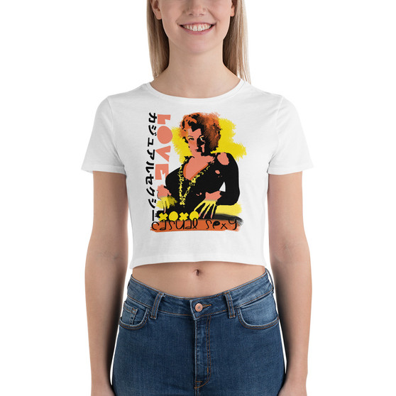 buy Marilyn Monroe Japanese Casual Sexy Women’s Crop Tee by Neoclassical pop art 