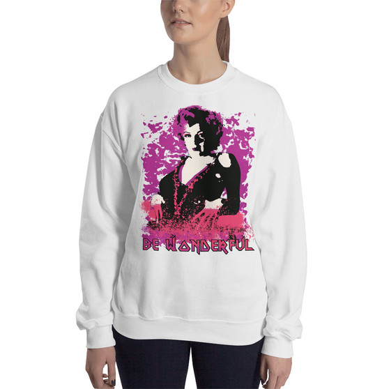 Marilyn Monroe Be Beautiful Unisex Sweatshirt by neoclassical pop art 