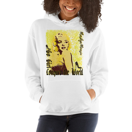 Marilyn Monroe Go Girl Unisex Hoodie by Neoclassical Pop Art