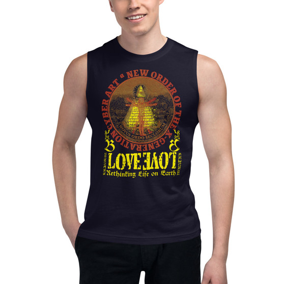 Da Vinci Vitruvian man in pop culture X-Generation fashion Muscle Shirt