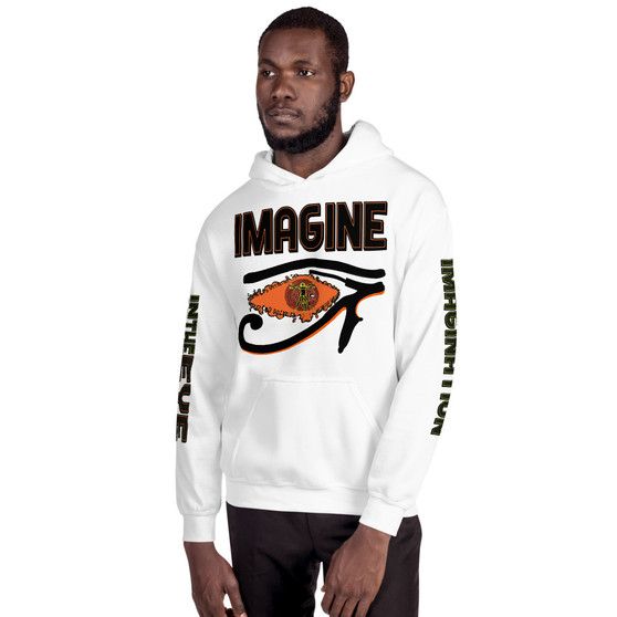 Da Vinci Imagine eye of Horus Vitruvian man Unisex Hoodie