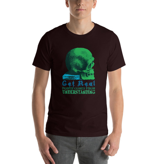 Da Vinci Power Comes From Understanding skull art Short-Sleeve Unisex T-Shirt