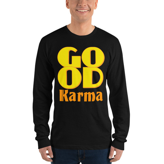 On sale Spiritual Good Karma Long sleeve t-shirt by neoclassical pop art online fashion designer brand 