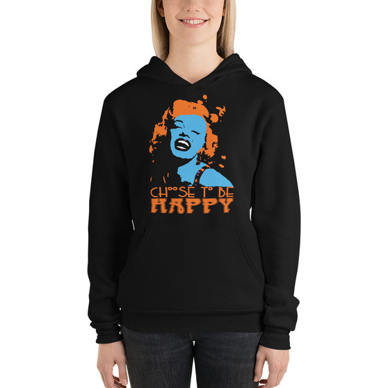 Marilyn Monroe Choose to Be Happy hip hop Unisex hoodie