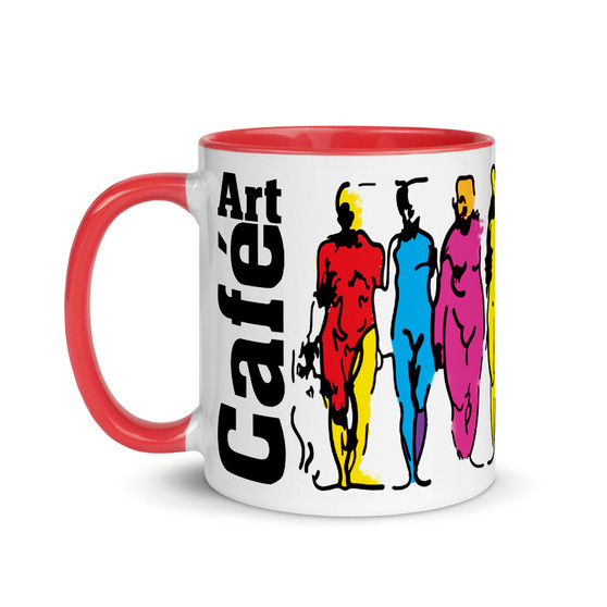 Leonardo da Vinci colourful teachers mug