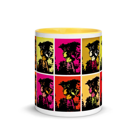 Leonardo da Vinci and Andy Warhol mug