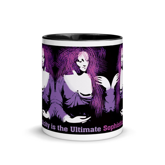 Da Vinci Deep Purple Mug with Color Inside