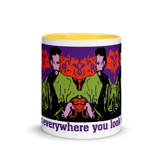 green, red, purple pink el greco Apostle St. James the Greater pop art mug