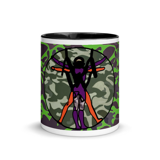 Da Vinci Vitruvian Man Pop Mug with Color Inside