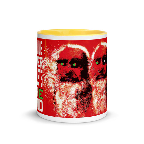 Leonardo da Vinci red self portrait mug by Neoclassical Pop Art