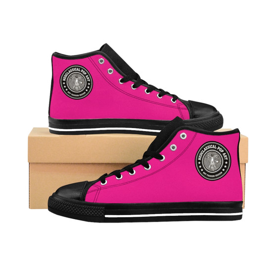 Da Vinci Pink Women's High-top fashion Sneakers at