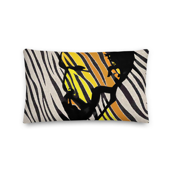 On sale Van Gogh Self Portrait Throw Pillow Black and White Zebra Décor  by Neoclassical Pop Art online designer brand store 