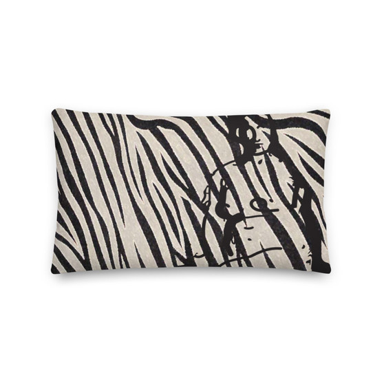 On sale Eduard Manet Nude in Nature back off white zebra Pillow by Neoclassical Pop Art online brand store 