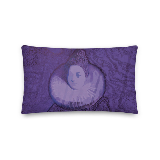 On sale Rubens Old School Purple Premier Throw Pillow  by Neoclassical Pop Art online designer art fashion and design store 