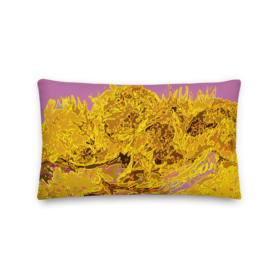 on sale Vincent Van Gogh Sunflowers Yellow and Blush Pink Decorative Pillows by Neoclassical Pop Art  online art fashion and design brand 