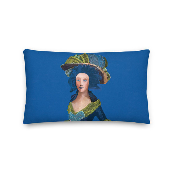 On sale Goya Blue Premium decorative throw pillow Pillow by Neoclassical Pop Art designer online art fashion and design brand store 