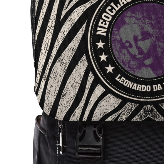Da Vinci Portrait Unisex Casual Shoulder Backpack  by Neoclassical Pop Art