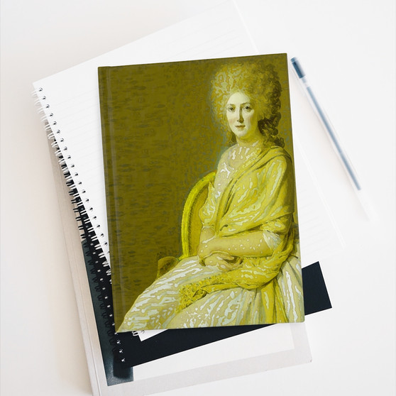David Countess Portrait Blank Journal by Neoclassical Pop Art