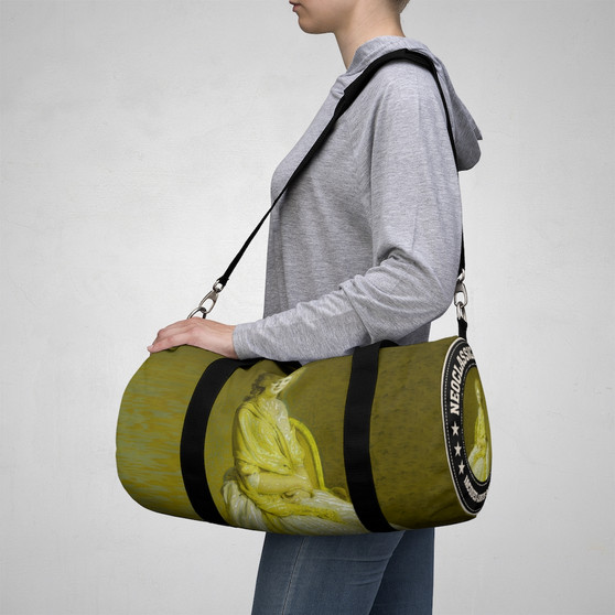 Shop For Portrait of Anne Marie Yellow Duffel Bag by Neoclassical Pop Art