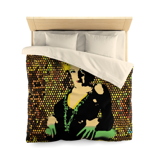 Marilyn Monroe pop portrait printed on a microfiber duvet cover