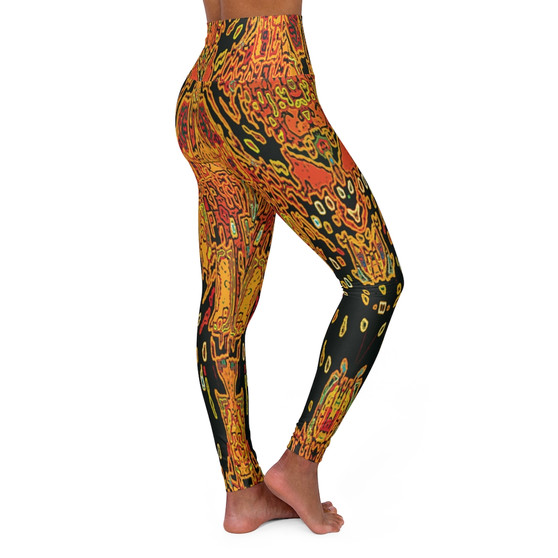 Klimt  Lady in Gold  High Waisted Yoga Leggings by Neoclassical Pop Art