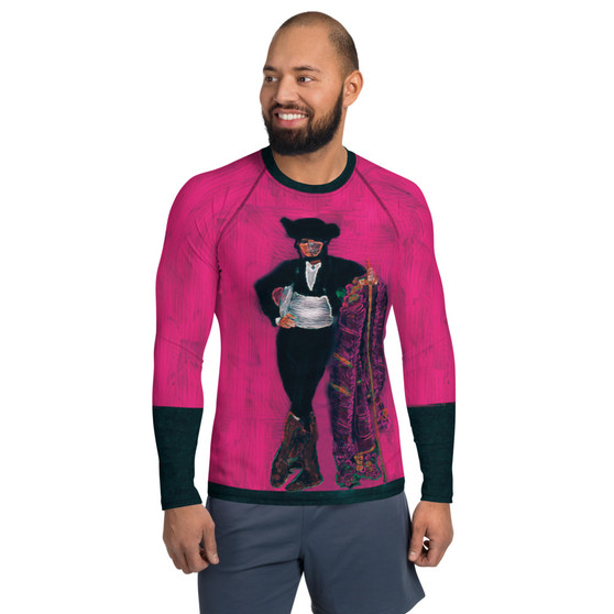 Manet Spanish Majo Pink Men's Rash Guard