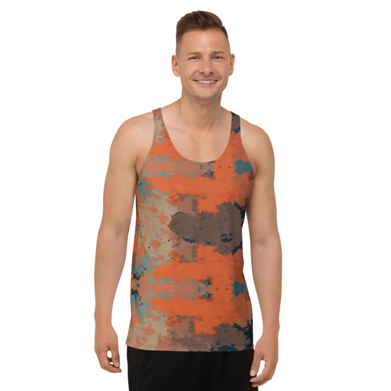 Paul Gauguin Caribbean Woman Brown Orange Blue Unisex Tank Top