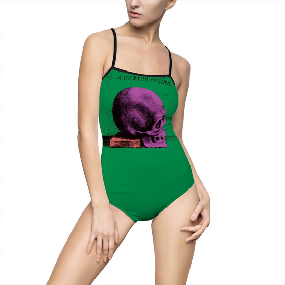 Da Vinci | Purple Skull Women's One-piece Swimsuit