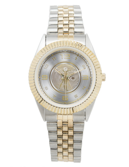Da Vinci Golden Unisex Two-Tone Bracelet Vitruvian Man Watch