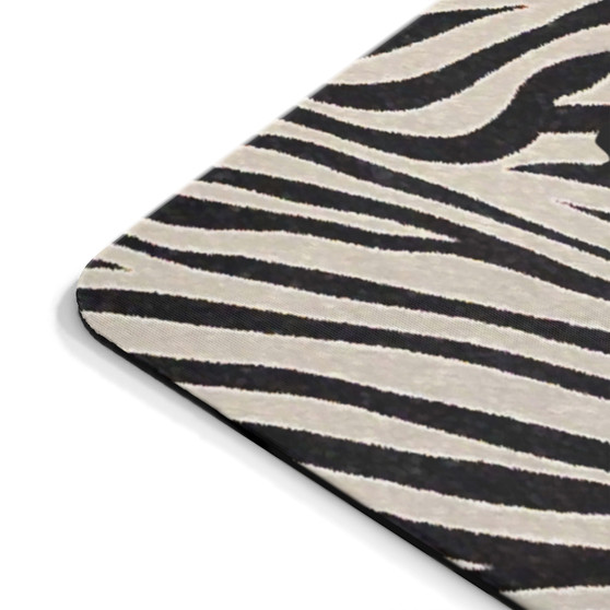Dan Vinci Duke of Milan Horse Black & White Zebra Mousepad by Neoclassical Pop Art