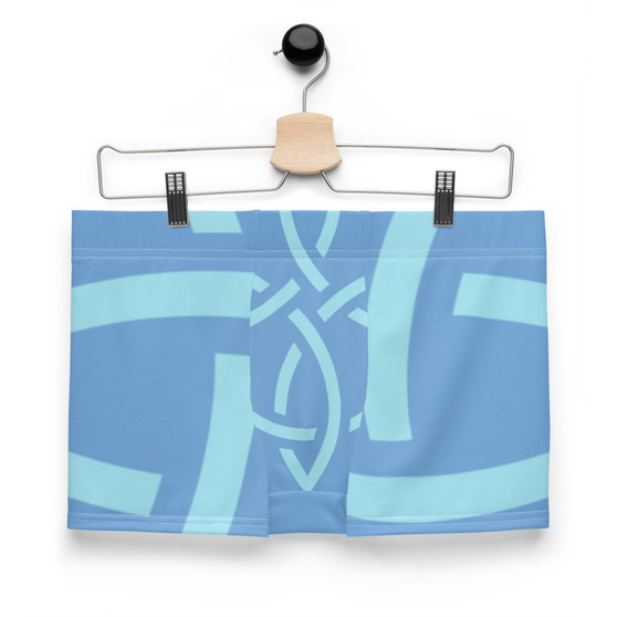 On Sale Sacred Geometric Light Blue Boxer Briefs  by Neoclassical Pop Art