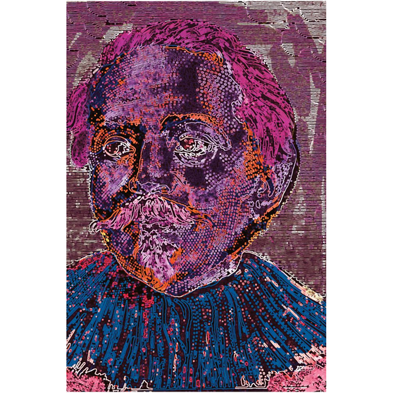 On sale Jacob Jordeans Pink Purple Blue Pop Art Self Portrait Acrylic Prints by Neoclassical Pop Art 