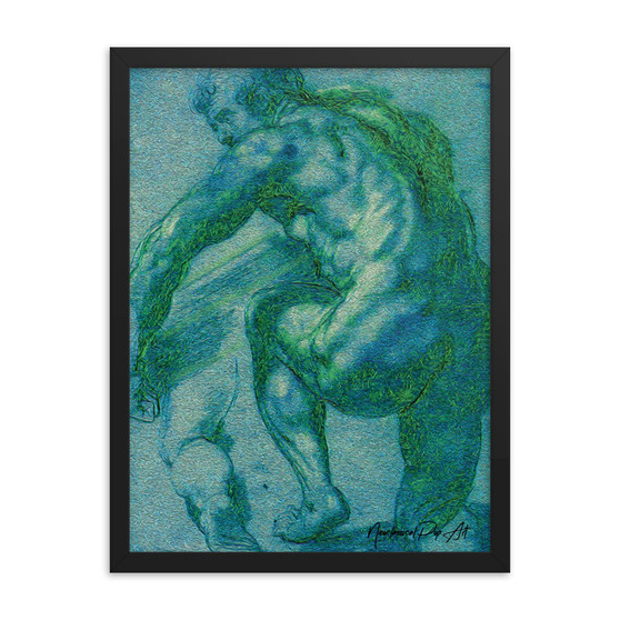 Framed poster featuring a colorful Sir Peter Paul Rubens artwork