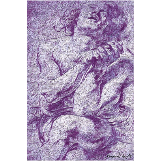 Sir Peter Paul Rubens  Daniel's figure in his painting Daniel in the Lions Purple Premium Art Prints by Neoclassical Pop Art