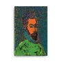 El Greco Pop Poet Portrait Orange Green Oil on Canvas