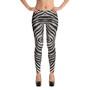 Black and White Zebra Pattern Leggings by Neoclassical Pop Art
