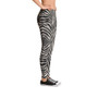 On Sale Abstract Black and White Zebra Vibes Leggings by Neoclassical Pop Art