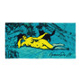 Eduard Manet blue yellow thin absorbent beach towels