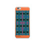 collectible  Leonardo da vinci Orange Blue Pink and Green Geometric Pattern cross iphone cases 