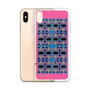 the best Blue Pink Rose Cross Geometric da vinci neoclassical pop art collectible iphone cover