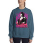 Marilyn Monroe Be Beautiful blue gray Unisex Sweatshirt by neoclassical pop art 