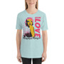 Marilyn Monroe Desire Love light blue Short-Sleeve Unisex T-Shirt by Neoclassical pop art