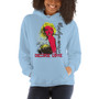 Marilyn Monroe Yellow Red Desire Love light blue Unisex Hoodie by Neoclassical pop art 