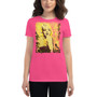 pink Collectible Marilyn Monroe Go Girl Women's short sleeve t-shirt by Neoclassical Pop Art 