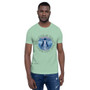 Leonardo Da Vinci Vitruvian man What You Give Is What You Take Short-Sleeve Unisex T-Shirt by Neoclassical pop art designer brand online store