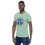 groovy Leonardo Da Vinci Vitruvian man What You Give Is What You Take Short-Sleeve Unisex T-Shirt by Neoclassical pop art designer brand online store