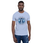 Leonardo Da Vinci Vitruvian man What You Give Is What You Take Short-Sleeve Unisex T-Shirt by Neoclassical pop art designer brand online store