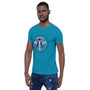 Leonardo Da Vinci Vitruvian man What You Give Is What You Take Short-Sleeve Unisex T-Shirt by Neoclassical pop art designer brand online store